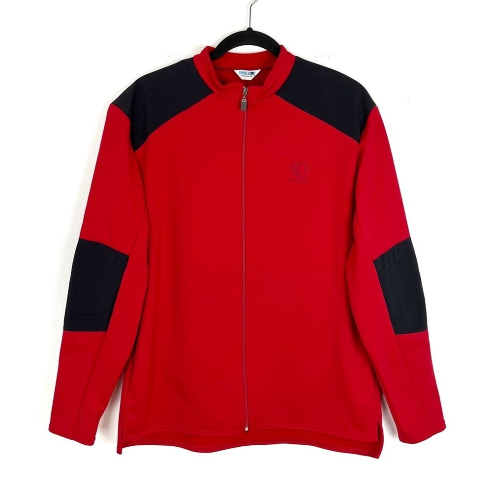 Pearl Izumi Sweatshirt Full Zip Jacket Medium Red Black